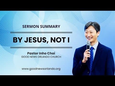 By Jesus, Not I